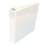 2" D ring White Showcase Clear View Binder
